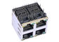 ARJM22A1-811-AB-EW2 Stacked RJ45 2x2 With 5G Base-T  Magnetics Connector