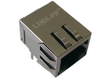 De groene LEIDENE Rj45 Enige Haven Modulaire Stop Ethernet 10/100Mbps van LPJ0012GFNL