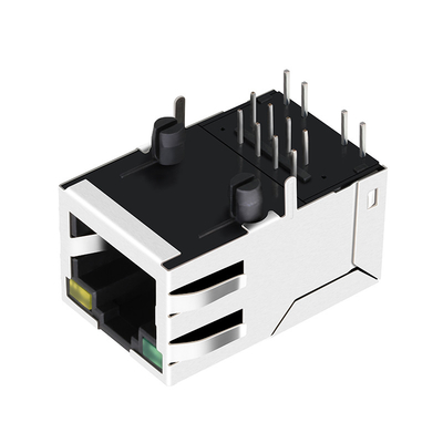 XFATM9R-CTLSxu1-4M Network Modular RJ45 Vrouwelijke Jack, 1 x 1 Jack Tab op LPJ6011ABNL