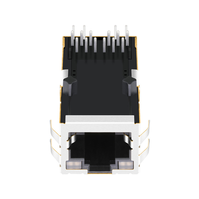 2250013-4 leiden van RJ45 Jack With Magnetics 1000base-t 1X1 Tab Up GY/GY