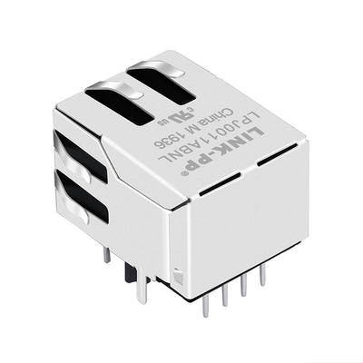 High Speed Magnetic Rj45 Connector Modulair J00-0065NL Met LED's