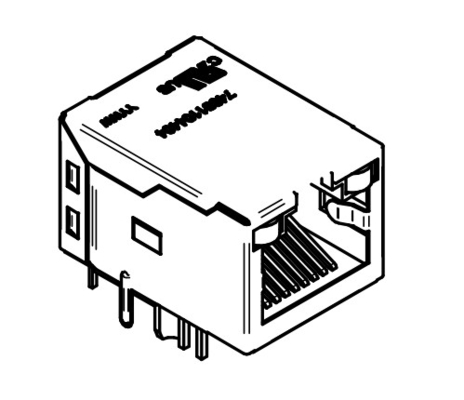 WE RJ45 74991104404 Geïntegreerde magneten RJ45 10/100/1000BASE-T