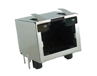 Tab Up 8P8C Modulaire Jack RJHSEL38H 1x1 Beschermd met LED's