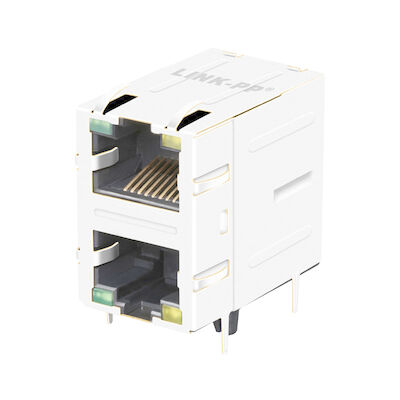 de Haven RJ45 Modulair Jack With Magnetics LPJ17003-8AENL van 2301997-5 10/100 basis-T 2x1