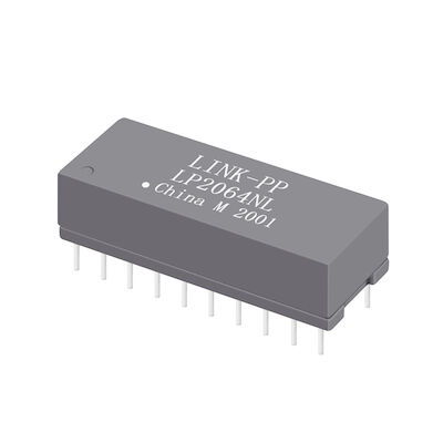 TGV-2027 DAR Dual Port 10/100 basis-t THT 24 Pin Ethernet Transformer Modules LP2064NL