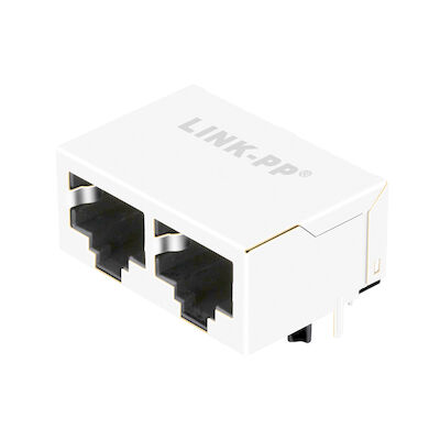 de Haven van 5406566-1 10/100 basis-T 1x2 zonder Magnetics RJ45 Modulair Jack Connectors LPJEF102DNL