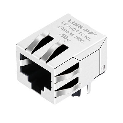 RB1-105B8K1A magnetische RJ45 Jack 10/100Base-t lusje-onderaan PCB Jack