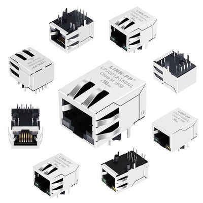 JXR0-0011NLT flardcomité de Hefboom van Sheilded 8P8C Cat5e Lan Network Magnetic RJ45