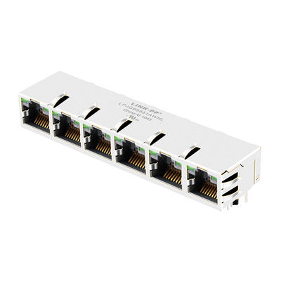 Impuls JG0-0027NL 1x6 lusje-op 10 speld RJ45 met Interne Magnetics