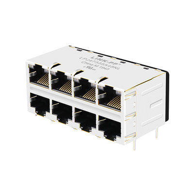 Haven 10/100 basis-T G/O van JX20-0254NL 2x4 leidde ICM Schakelaar RJ45 Magnetische Jack