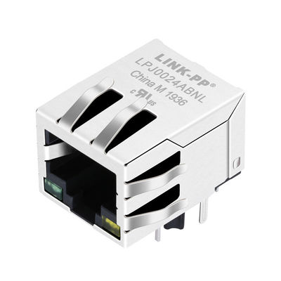 LPJ0024ABNL enige Haven 10/100 van de de Vrouwelijke Schakelaarcontactdoos van basis-T RJ45 de Verbinding J0024D21B