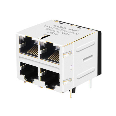 JX20-0252NL | LPJ27335A48NL wasbeer Gestapelde RJ45 2x2 100Base-Tx 1CT/1CT RoHS