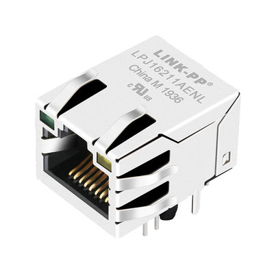P26-P01-18K7 = rt7-zz-0027 Rj45 Modulaire Jack 1 x 1 Haven met LEIDENE LPJ16211AENL