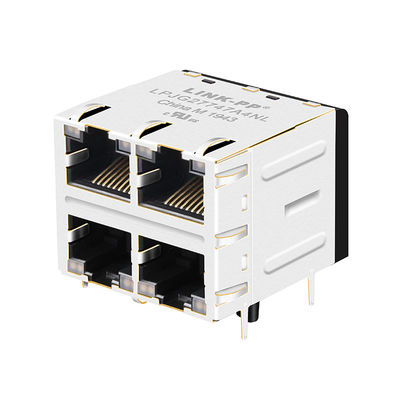 JXC0-0351NL multi - haven de Schakelaars van RJ45 2 x 2 met LEDs-PCB Jack