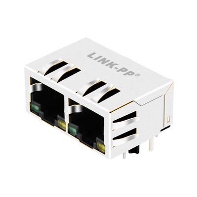 Groene/Gele Geleide 1000 de Schakelaarjxr8-1002nl 1x2 Haven van basis-T Tab Down Magnetic RJ45
