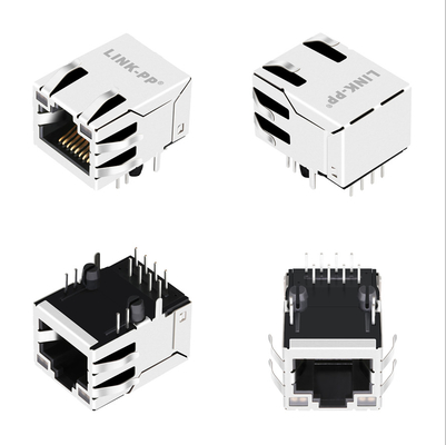 de Haven Magnetische RJ45 Jack Geleid G27-122T-066A van 10G basis-T Tab Up 1x1 met GY/GY