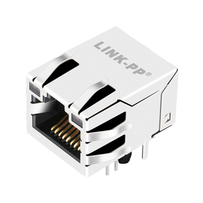 10/100 basis-t Tab Up Green/Gele Geleide 1x1-Haven Vrouwelijke RJ45 Jack A829-1A1T-91B