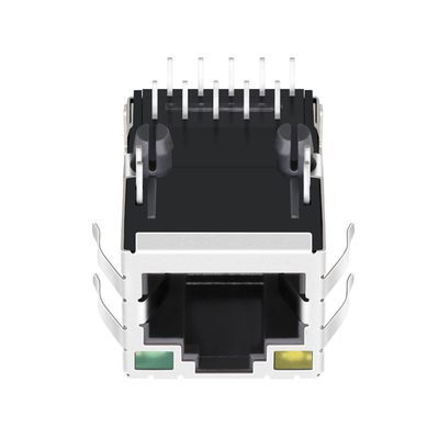 JXD1-9025NL 10/100 basis-T Tab Up 1 die Havenrj45 Schakelaar met Geel wordt beschermd/Geleid Groen