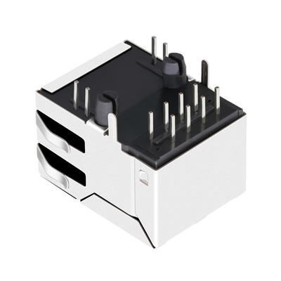 De Haven Tab Up van JX30-0005NLT 1x1 10/100 Magnetische Schakelaar van basis-T RJ45 met Groen/Geleid Geel