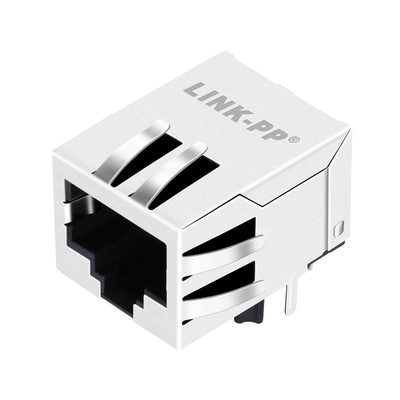 10/100 basis-T JV026I21NLT Tab Down 1 Haven Rj45 Ethernet Jack Shielded Without Led