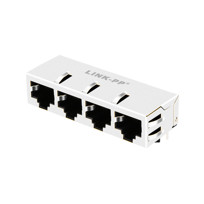 1x4 haven JT8-4000HL 10G basis-T RJ45 Magnetische Jack 13P8C zonder Leds