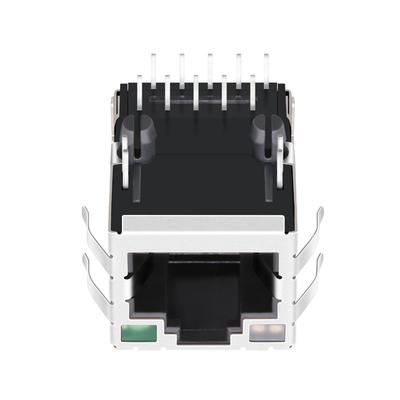 het Lusje OMHOOG 1 Haven RJ45 Magnetisch Jack With Green van 10G basis-T JT7-1115NL - Gele/Groene Leds