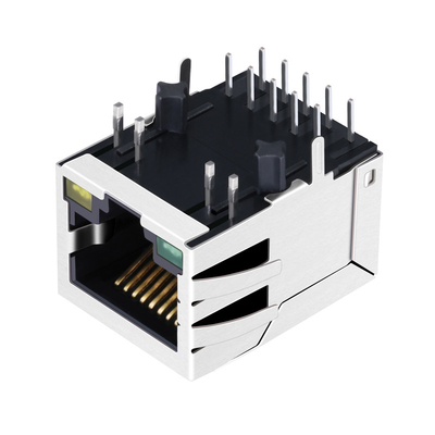 JT4-1202HL 1000 basis-T Tab Down Surface Mount Rj 45 Ethernet-Hefboom 1 Haven met Groen/Geleid Geel