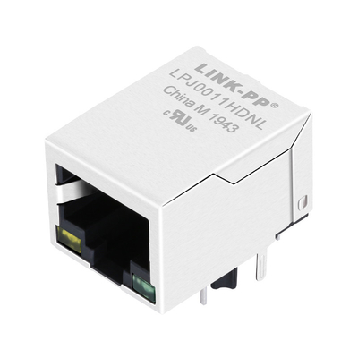 HFJ11-2450E-S1L21RL Tab Down 10/100 basis-T RJ45 Jack Connectors Yellow/Groene leiden met Magnetics