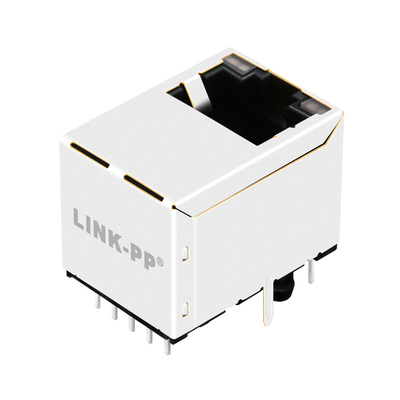 G55-122N-155 10G basis-T door Gatenpoe RJ45 Verticaal zet Magjack op 1 Haven