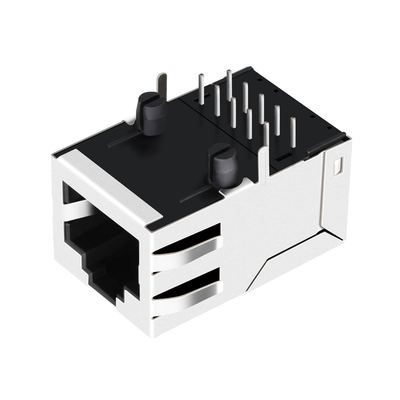 Si-80008-F Enige Haven 100 de Magnetische Hefboom 8p8c Tab Up Without Leds van basis-T Rj45