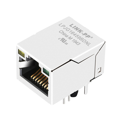 LPJG16459BDNL 1 Havenrj45 Magnetische Hefboom 100/1000 Lusje basis-T OMHOOG met Geleid Geel/Groen