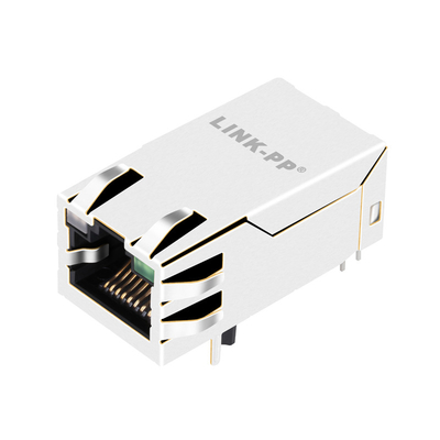 2250150-1 de Schakelaar van Tab Up 2.5G basis-T 4PPoE Rj45 Magjack met de Lichte Pijp van GO/G
