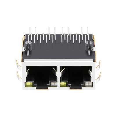 De Haven 2.5G basis-T RJ45 MagJack Geleid Tab Up With GO/Y van 0826-1x2t-ht-F 4PPoE 60W 1x2