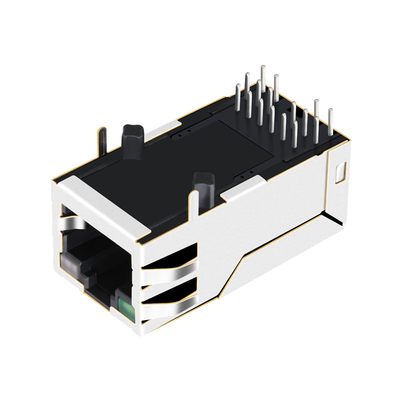 1-1840744-8 Gigabit RJ45 Jack Female Connector 12PIN 1000 Groen basis-t/Geleide Green&Orange