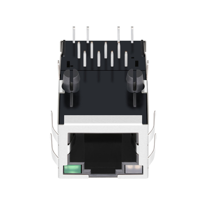 Magnetische Rj45 de hefboom1x1 Haven Geleid Tab Up YG/G van 08b0-1k1t-06-F 10/100base-t