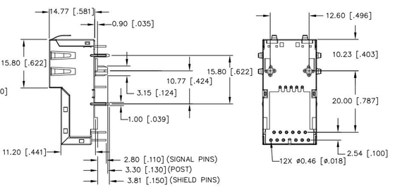 HOOGSTE de INGANGS VERTICALE RJ45 Schakelaar 4PAIR POE 60W van J1V-U7000NL 10G basis-t met Geleid