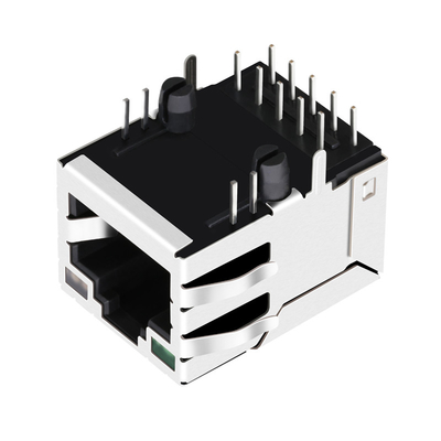 De Haven 1000base-t ZIJingang RJ45 Magjack geleid Tab Up 12PIN G/OG van J0G-0210NL 1X1
