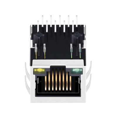 JXD0-9015NL 1000 Lusje basis-TX ONDERAAN de GREEN/YELLOW Geleide ZIJingang van 10PIN RJ45 Magjack