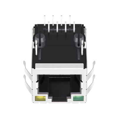 JXD1-9008NLT Tab Up Single Port 100 de Magnetische RJ45 Schakelaar 8P8C van basis-t met Geleide G/Y