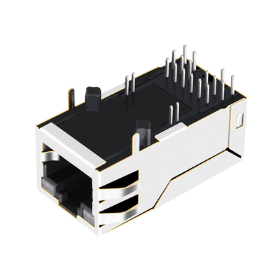 De Havenrj45 MagJack 16pin Lusje van 56F-1801DDD2NL 2.5G basis-t POE+ 1X1 OMHOOG met Leds